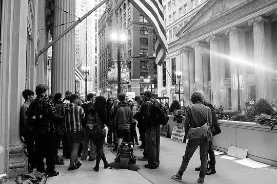 Photo of Occupy Chicago protesters